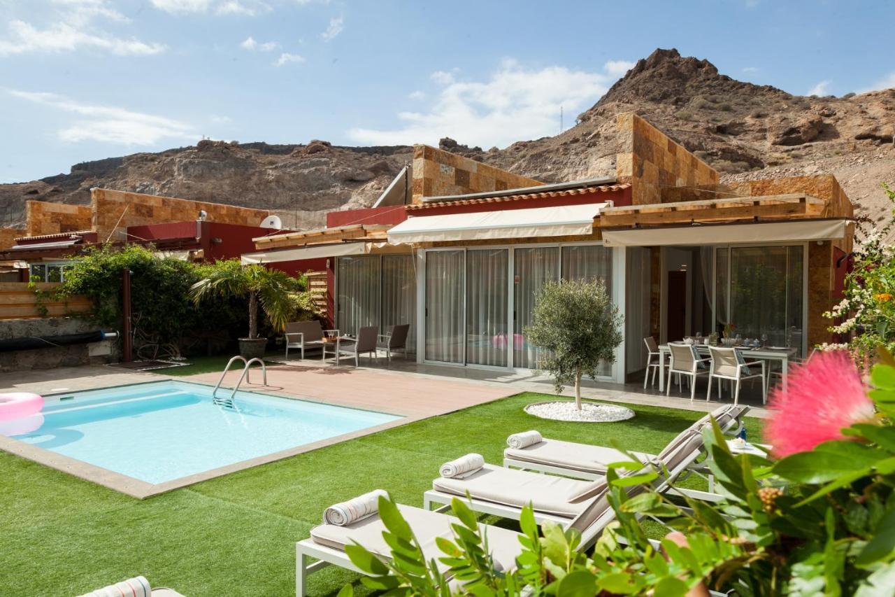 Elle Ocean Villa Gran Canaria Heated Pool Wifi 아마도레스 외부 사진