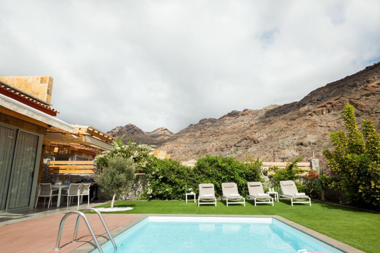 Elle Ocean Villa Gran Canaria Heated Pool Wifi 아마도레스 외부 사진