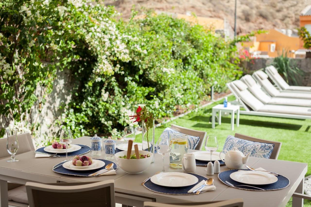 Elle Ocean Villa Gran Canaria Heated Pool Wifi 아마도레스 외부 사진