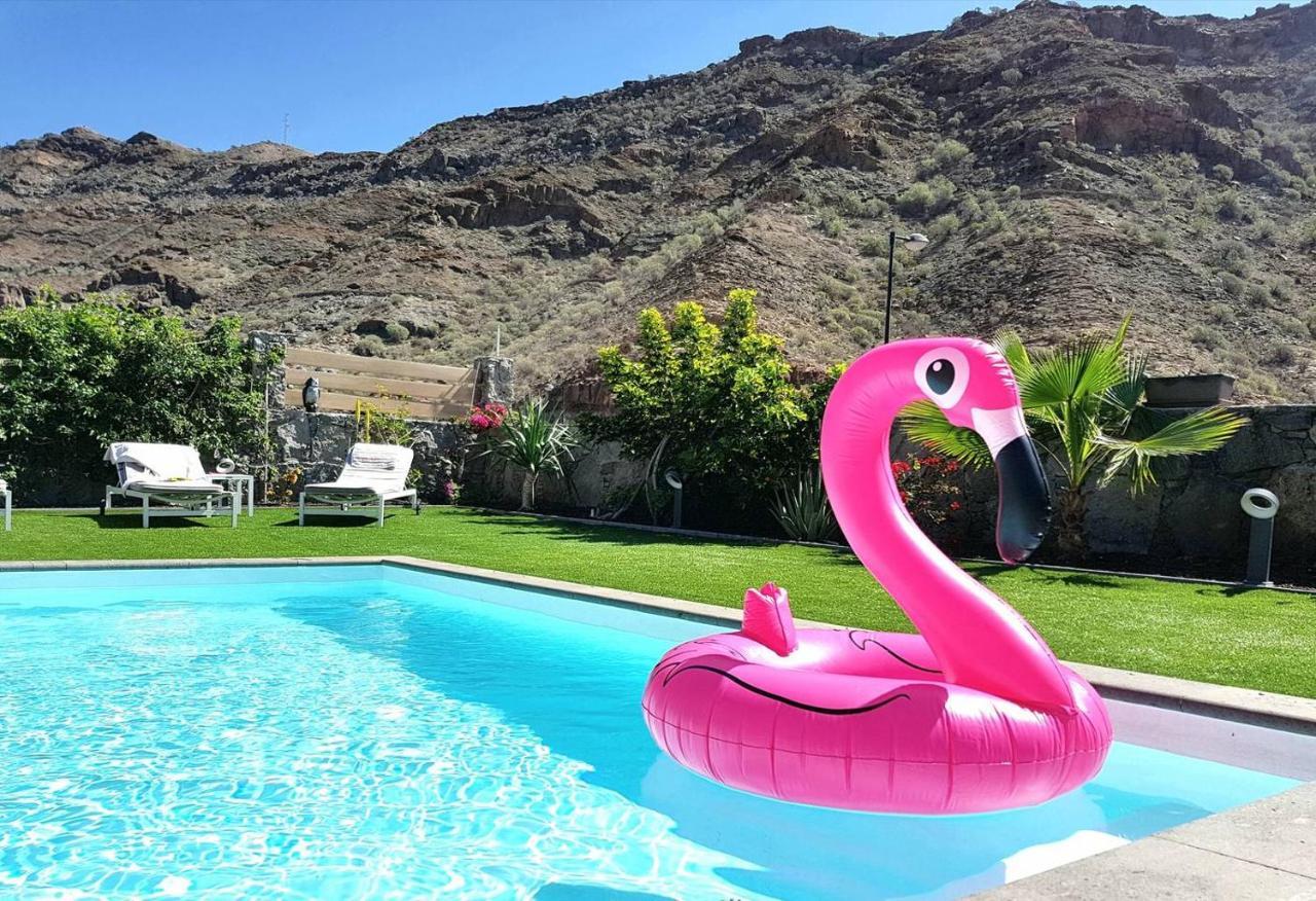 Elle Ocean Villa Gran Canaria Heated Pool Wifi 아마도레스 외부 사진